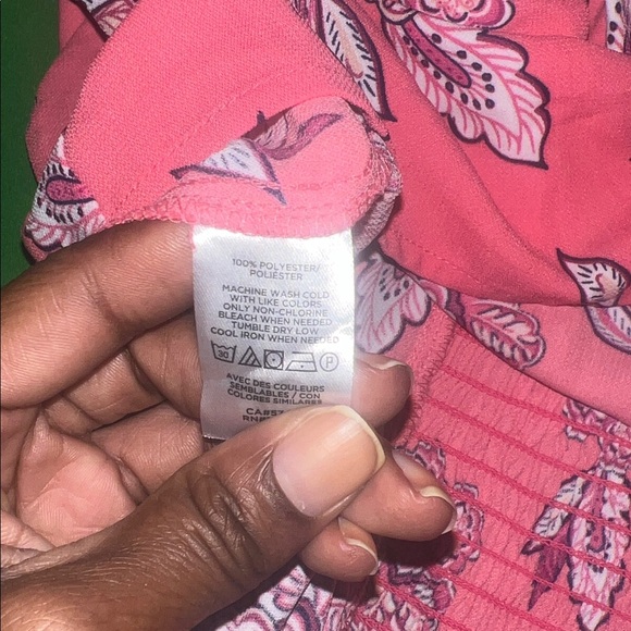 NWT LOFT Pink Floral Blouse size 10 - Picture 7 of 8